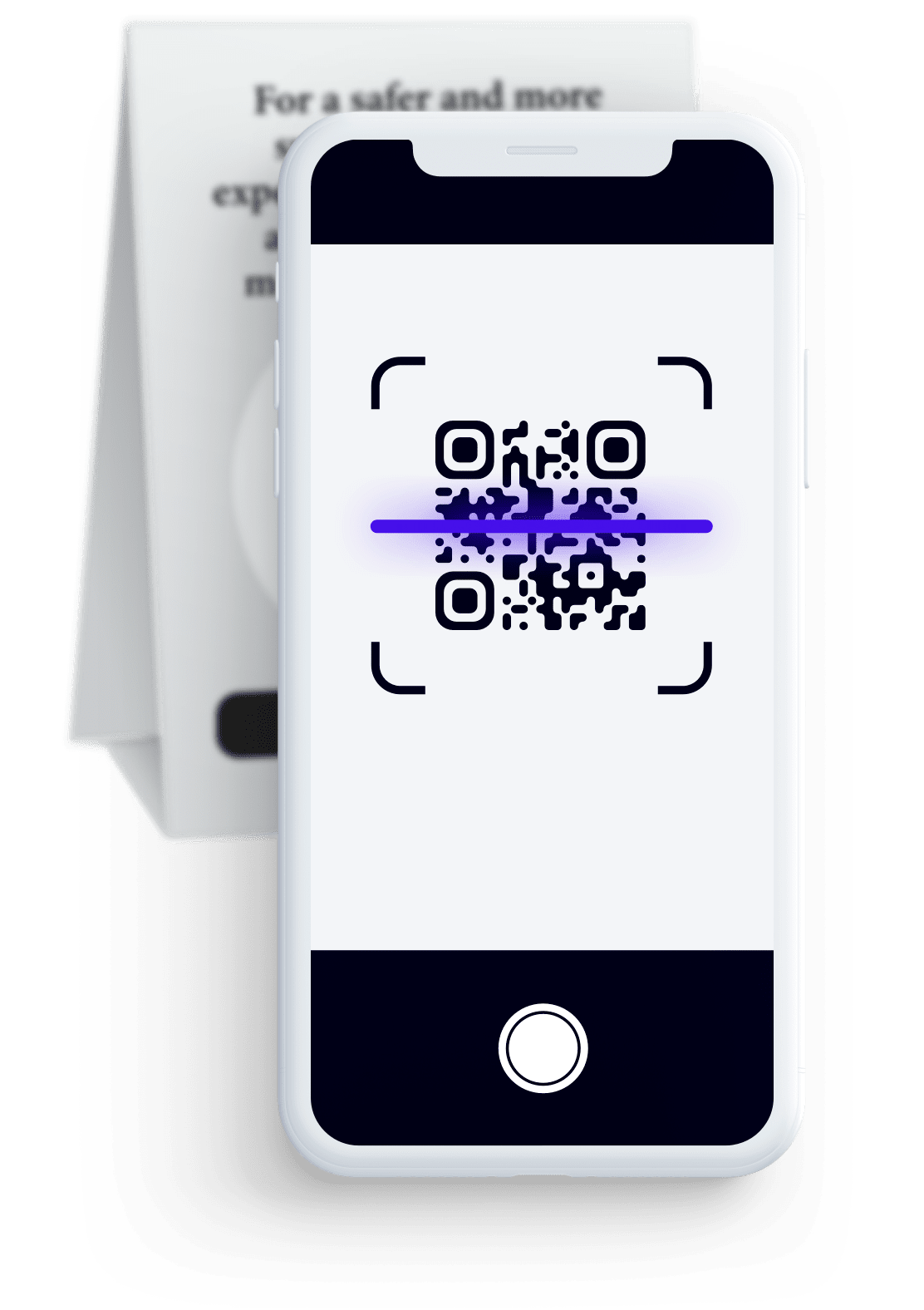 Phone with QR code scanner